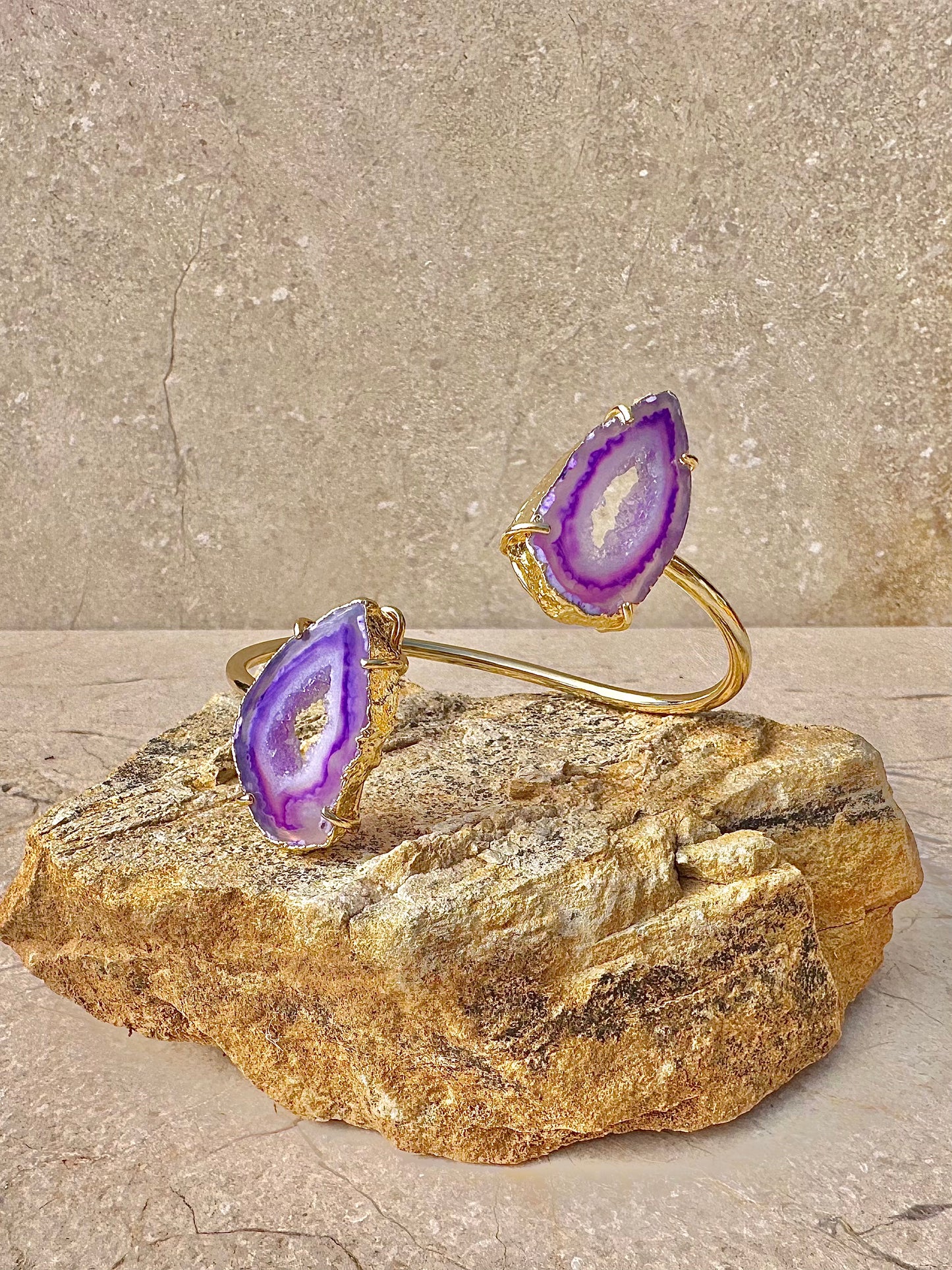 Lorena Signature Purple Cuff Bracelet