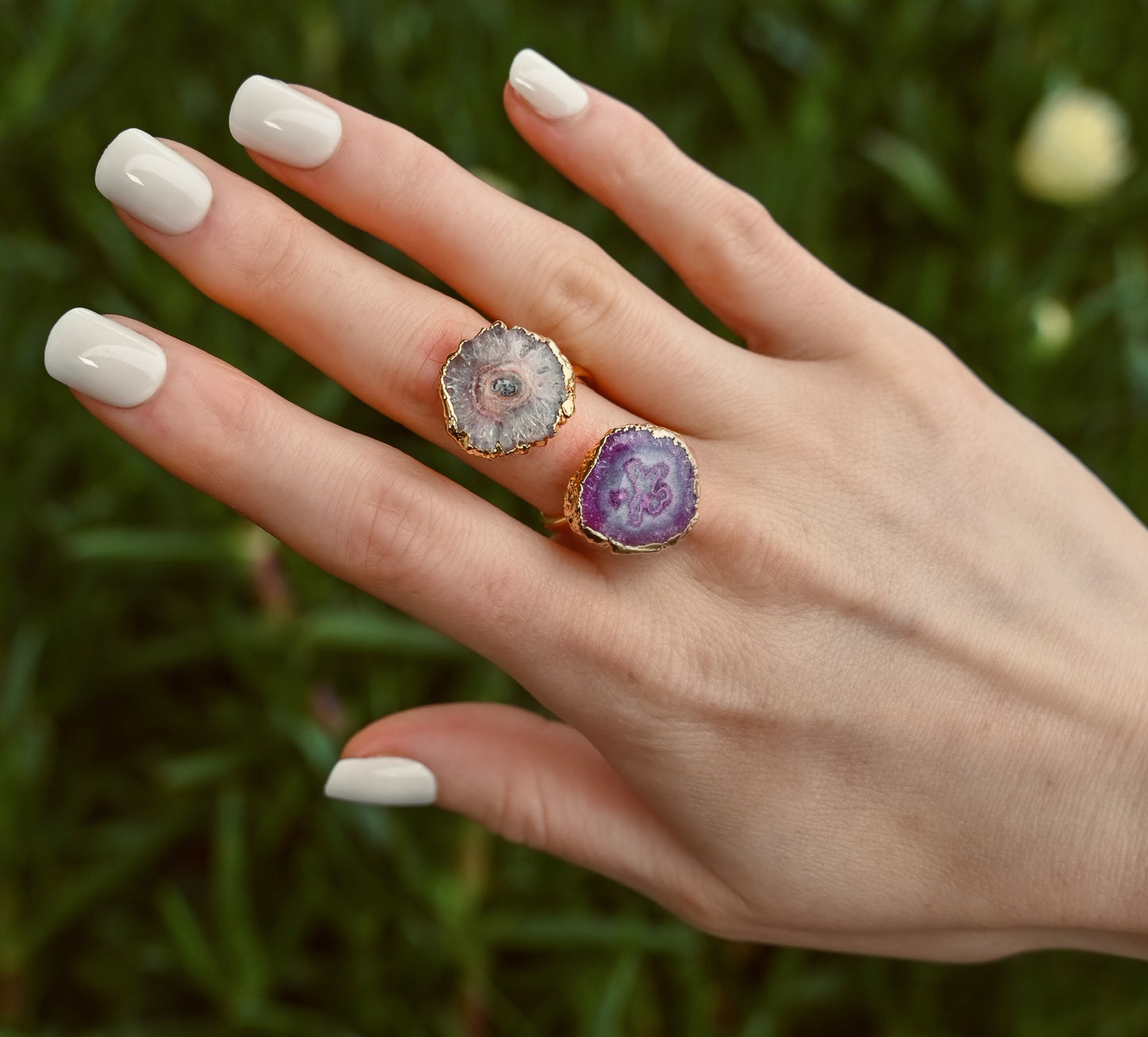 Alani Solar Geode Ring