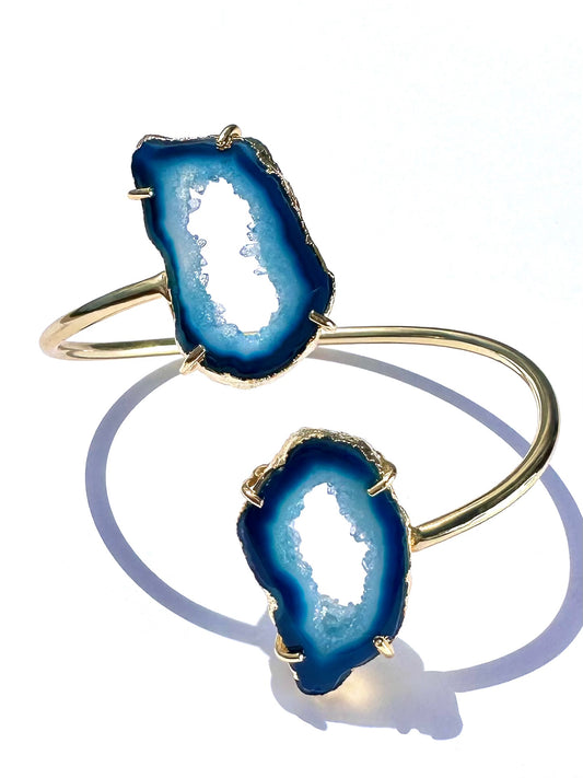 Skylar  Signature Blue Agate Cuff Bracelet