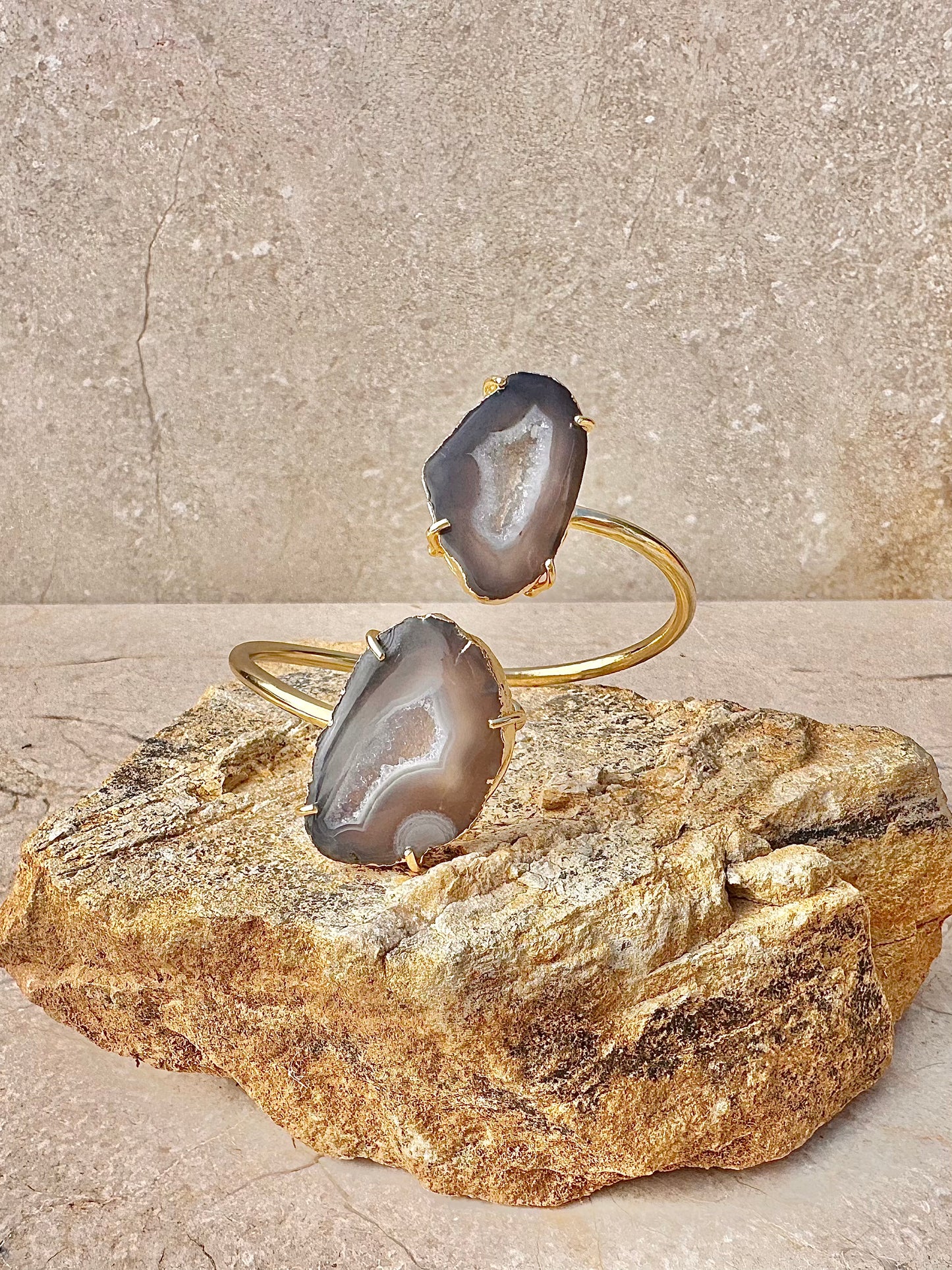 Brienne Brown Signature Agate Cuff Bracelet