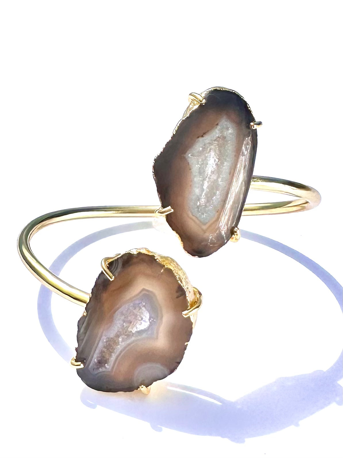 Brienne Brown Signature Agate Cuff Bracelet