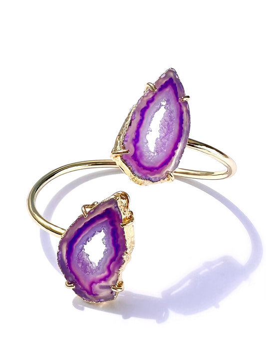 Lorena Signature Purple Cuff Bracelet